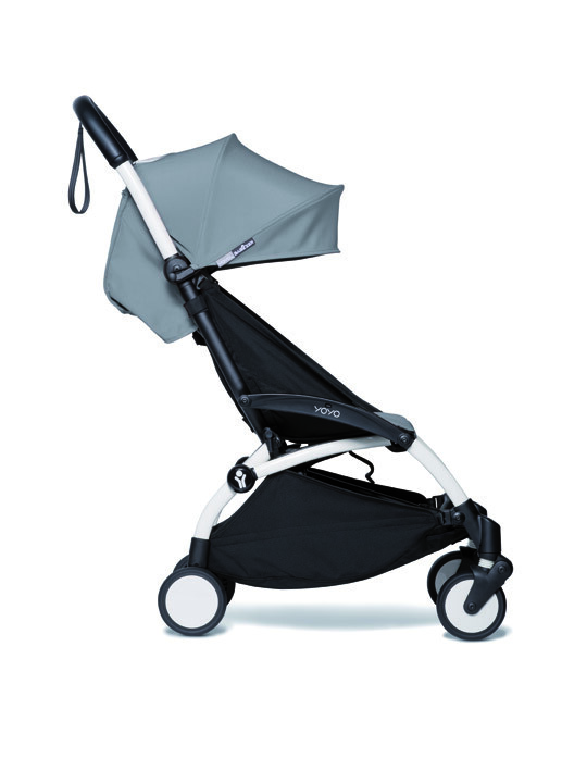 Babyzen YOYO2 Stroller White Frame with Grey 6+ Color Pack image number 2
